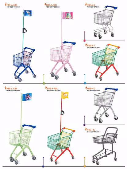 Carrinho de compras de supermercado para bebês e crianças